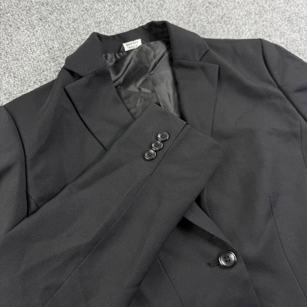 Edwards Blazer 6R Black Two Button Lined Suit Jacket Kids